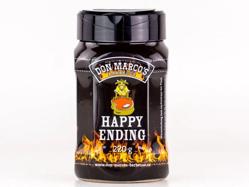 Don Marcos Happy Ending BBQ Rub 220g Dose 3 Don Marcos Happy Ending BBQ Rub 220g Dose