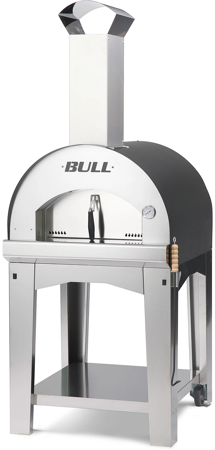BULL Pizzaofen Holz XL - Standgerät 80 X 60 Cm
