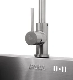 BULL Spülbecken Größe M (43x36x20cm) Inkl. Wasserhahn Für Warm/kalt -Barbecue Serien Geschäft 22281 Bull Spuele Wasserhahn