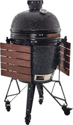 The Bastard Keramikgrill Classic Large - Complete - Schwarz Glänzend - Modell 2023 -Barbecue Serien Geschäft Bastard Grill Large Complete Tische abgeklapptBC201