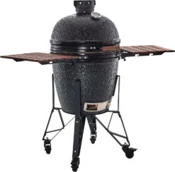 The Bastard Keramikgrill Classic Large - Complete - Schwarz Glänzend - Modell 2023 -Barbecue Serien Geschäft Bastard Grill Large Complete seitlich BC201