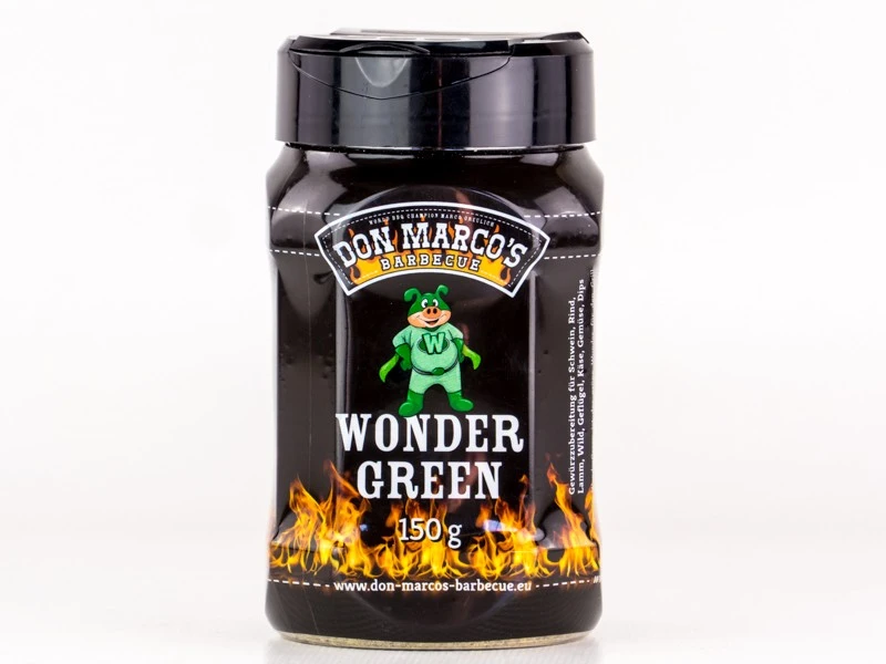 Don Marcos WonderGreen BBQ Rub 150g Dose 3 Don Marcos WonderGreen BBQ Rub 150g Dose