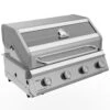 Grillfürst G401G 4-Brenner Einbaugrill Mit Gusseisen Rosten -Barbecue Serien Geschäft Grillfuerst Gasgrill Einbaugrill G401G seitlich