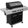 Grillfürst G510E 5-Brenner Gasgrill Mit Hochtemperaturbrenner Und Edelstahl Rosten -Barbecue Serien Geschäft Grillfuerst Gasgrill G510E seitlich