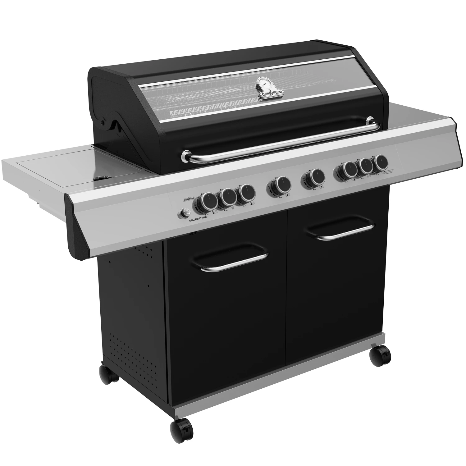 Grillfürst G620E 6-Brenner Gasgrill Mit Hochtemperaturbrenner, Heckbrenner Und Edelstahl Rosten - X-DEAL Inkl. Zubehörpaket 4 Grillfürst G620E 6-Brenner Gasgrill Mit Hochtemperaturbrenner, Heckbrenner Und Edelstahl Rosten - X-DEAL Inkl. Zubehörpaket – Bild 2