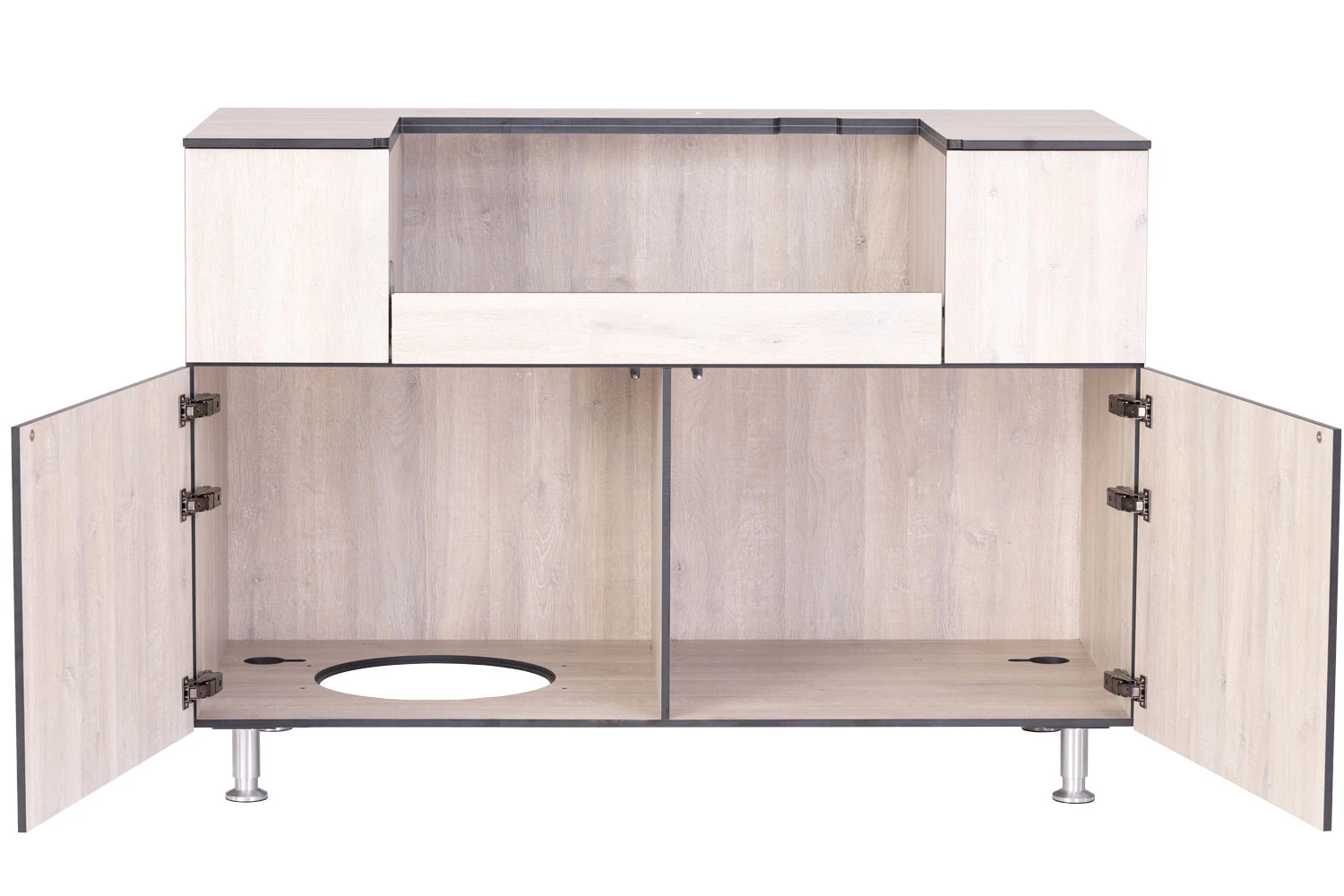 Grillfürst Outdoor Küche Grillschrank Modul OKG130 Eiche 4 Grillfürst Outdoor Küche Grillschrank Modul OKG130 Eiche – Bild 2