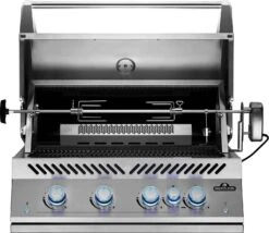 Napoleon 700-Series 32" BIG32 Edelstahl Einbaugrill Inkl. Drehspieß - Modell 2023 -Barbecue Serien Geschäft Napoleon Einbaugrill BIG32 Rotisserie Motor Drehspiess