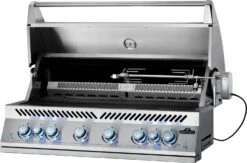 Napoleon 700-Series 44" BIG44 Edelstahl Einbaugrill Inkl. Drehspieß - Modell 2023 -Barbecue Serien Geschäft Napoleon Einbaugrill BIG44RB Rotisserie rechts teilbar
