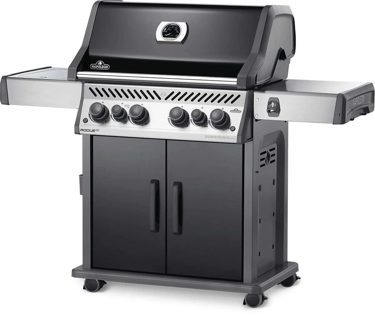 Napoleon Rogue SE 525 Gasgrill, Schwarz Mit Gussrosten, Sizzle Zone Und Heckbrenner - Modell 2023 3 Napoleon Rogue SE 525 Gasgrill, Schwarz Mit Gussrosten, Sizzle Zone Und Heckbrenner - Modell 2023