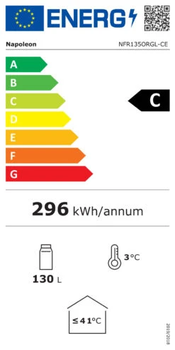 Napoleon Outdoor - Kühlschrank, 135 Liter, Rechtsdrehende Tür Mit Doppelverglasung Und LED Beleuchtung - Wasserdicht Nach IP24 35 Napoleon Outdoor - Kühlschrank, 135 Liter, Rechtsdrehende Tür Mit Doppelverglasung Und LED Beleuchtung - Wasserdicht Nach IP24 -Barbecue Serien Geschäft Napoleon Kuehlschrank Energieeffizienz