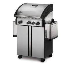 Napoleon Legend 410 Edelstahl Gasgrill - 3 Brenner Mit Seitenbrenner - Inkl. Napoleon Abdeckhaube -Barbecue Serien Geschäft Napoleon Legend LD410 Seitentische runtergeklappt 1