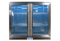 Napoleon Outdoor - Kühlschrank, 210 Liter, 2-türig Mit Doppelverglasung Und LED Beleuchtung - Wasserdicht Nach IP24 -Barbecue Serien Geschäft Napoleon Outdoor Kueche Kuehlschrank leer beleuchtet