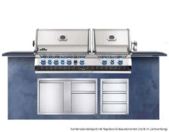 Napoleon Prestige Pro 825-3 Edelstahl Einbaugrill Gas - Inkl. Drehspieß - Modell 2023 -Barbecue Serien Geschäft Napoleon Prestige PRO 825 in Outdoor Kueche Beispiel