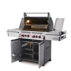 Napoleon Prestige Pro 500-3 Edelstahl Gasgrill Inkl. Drehspieß - Modell 2023 -Barbecue Serien Geschäft Napoleon Prestige Pro 500 seitlich offen 1