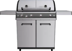 Outdoorchef Dualchef S 425 G Edelstahl Gasgrill Mit Seitenkocher + Blazing Zone Infrarotbrenner + DGS Gusseisen Grillrost 2 Stk. + DGS Gemüse Grillrost 2 Stk. 23 Outdoorchef Dualchef S 425 G Edelstahl Gasgrill Mit Seitenkocher + Blazing Zone Infrarotbrenner + DGS Gusseisen Grillrost 2 Stk. + DGS Gemüse Grillrost 2 Stk. -Barbecue Serien Geschäft Outdoorchef Dualchef Gasgrillstation