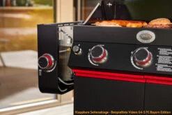 Rösle Videro G2-S VARIO+ Schwarz Gasgrill - FC Bayern Edition -Barbecue Serien Geschäft Roesle FC Bayern Grill Videro G2 S klappbare Seitenablage