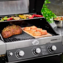 Rösle Gasgrill Videro G3-S VARIO+ Schwarz - Modell 2023 - X-DEAL Inkl. Abdeckhaube Und Grillplatte -Barbecue Serien Geschäft Roesle Gasgrill Videro G3 S Mood Grillflaeche