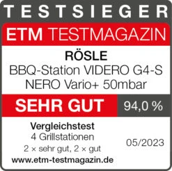 Rösle Gasgrill BBQ-Station Videro G4-S Vario+ Nero Schwarz - Modell 2023 - SMART Deal Inkl. Grillfürst Grill Control 20 Rösle Gasgrill BBQ-Station Videro G4-S Vario+ Nero Schwarz - Modell 2023 - SMART Deal Inkl. Grillfürst Grill Control -Barbecue Serien Geschäft Roesle Videro G4 S Nero Vario Testsieger Grillstationen