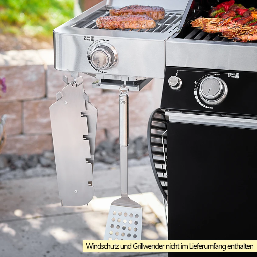 Rösle Gasgrill Videro G4-S VARIO+ Schwarz - Modell 2023 - X-DEAL Inkl. Abdeckhaube, Grillplatte Und Drehspieß 19 Rösle Gasgrill Videro G4-S VARIO+ Schwarz - Modell 2023 - X-DEAL Inkl. Abdeckhaube, Grillplatte Und Drehspieß – Bild 17