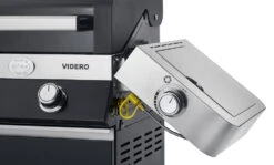 Rösle Gasgrill Videro G3-S VARIO+ Schwarz - Modell 2023 Inkl. Abdeckhaube -Barbecue Serien Geschäft Roesle Videro schwarz klappbare Seitenteile Seitenkocher 1