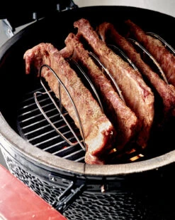 The Bastard Keramikgrill Classic Large - Complete - Schwarz Glänzend - Modell 2023 -Barbecue Serien Geschäft The Bastard Classic Large Keramikgrill Rippchen