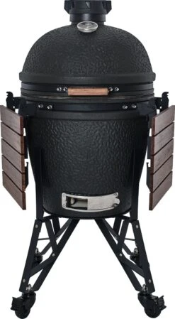 The Bastard Keramikgrill Urban Large - Complete - Schwarz Matt - Modell 2023 18 The Bastard Keramikgrill Urban Large - Complete - Schwarz Matt - Modell 2023 -Barbecue Serien Geschäft The Bastard Urban Large Keramikgrill BU201 Seitentische abgeklappt