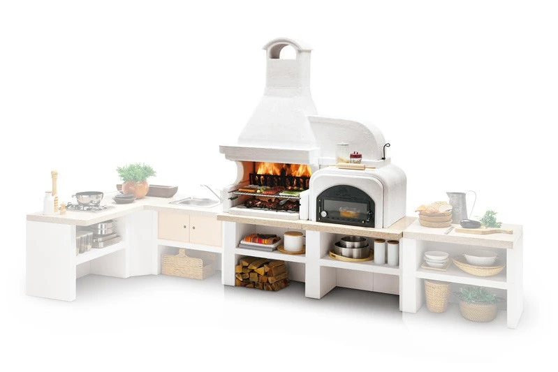 Palazzetti Gartenküche Malibu 2: Modul Grill Mit Backofen Rechts Inkl. Montagematerial 3 Palazzetti Gartenküche Malibu 2: Modul Grill Mit Backofen Rechts Inkl. Montagematerial